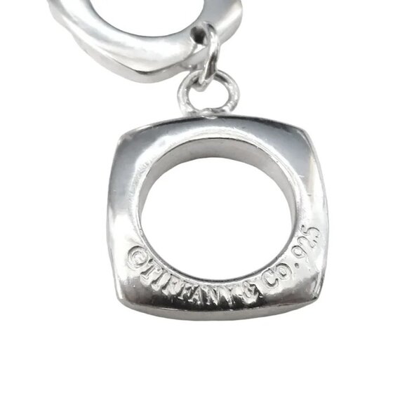 Vintage Tiffany & Co. Sterling Silver Cushion Square Link Toggle Bracelet - Picture 5 of 10